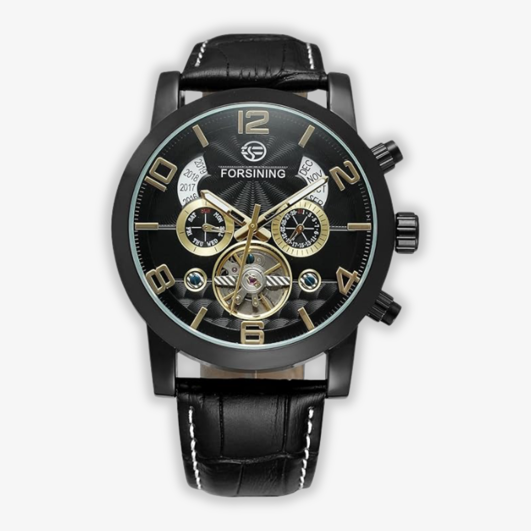 Relógio Mecânico Automático de Luxo com Tourbillon